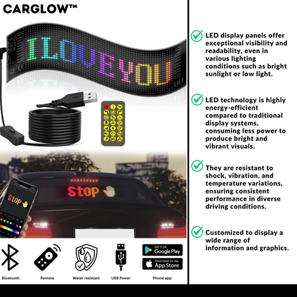 CarGlow™ - LED Matrix Pixel Panel